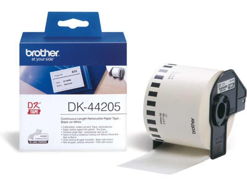 Étiquette Brother DK-44205 - 62 mm - Noir sur blanc