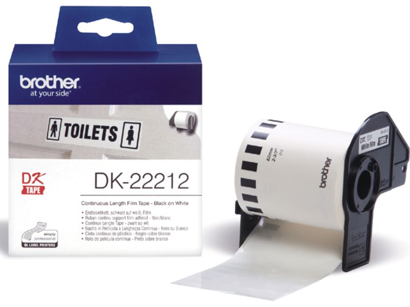 Brother DK-22212 Label - 62mm - Black on White
