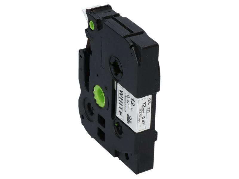 Cintas compatibles para Brother TZe-231 - (12 mm) - Negro sobre blanco