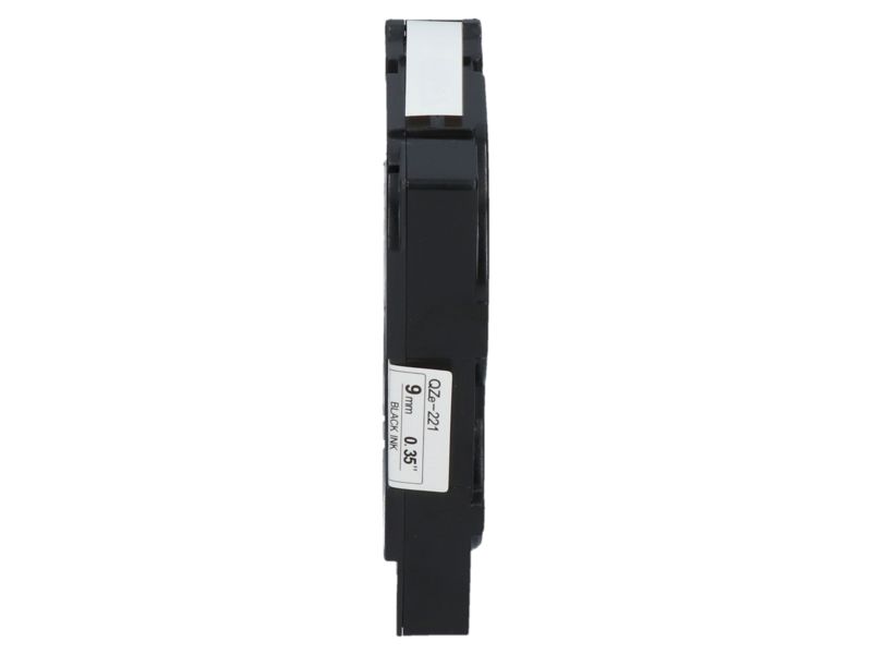 Ruban compatible Brother TZe-221 - 9 mm - Noir sur blanc