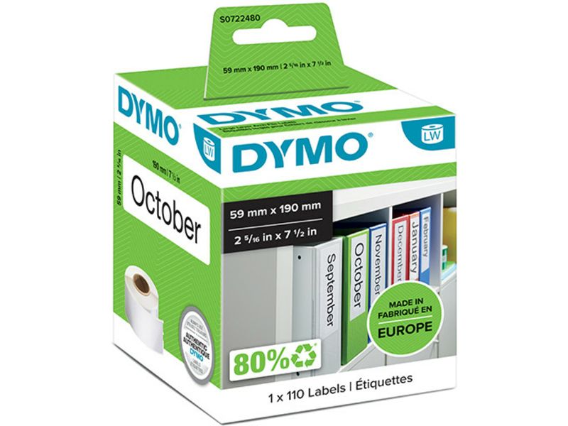 Dymo Label, Black on White
