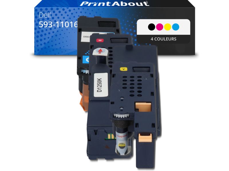 Dell Compatible Toner 593-11016 - 4 Colors - Multipack by PrintAbout