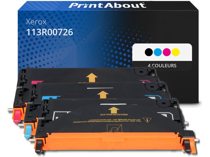 Xerox 113R00726 Toner, 4-Color Multipack by PrintAbout