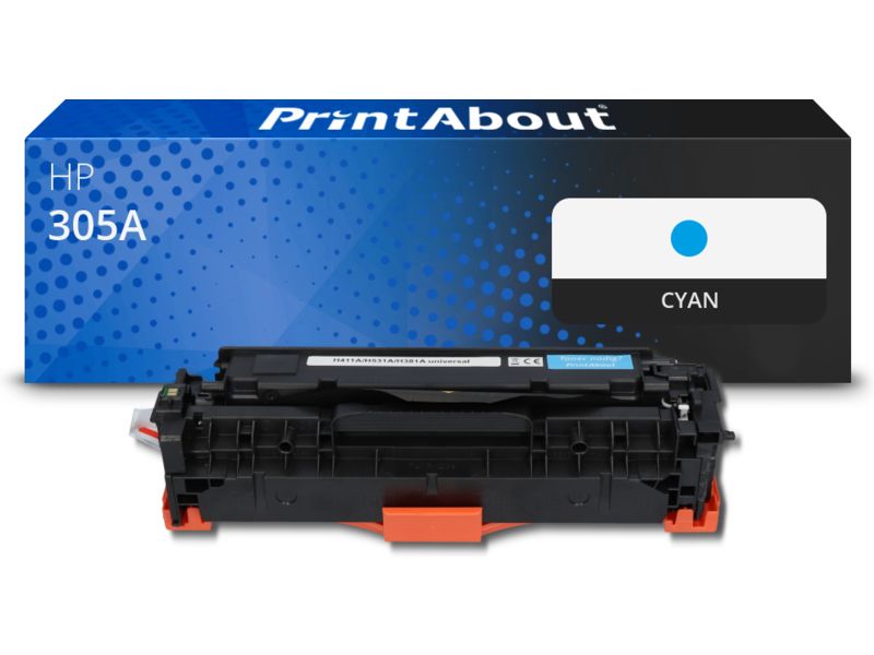 PrintAbout HP 305A (CE411A) Cyan Toner
