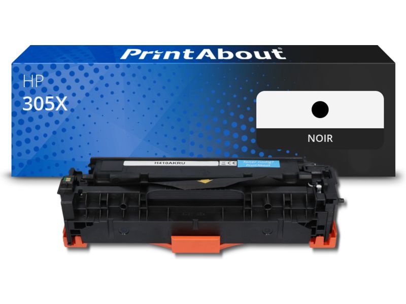 Toner compatible HP 305X (CE410X) - Noir - Grande capacité