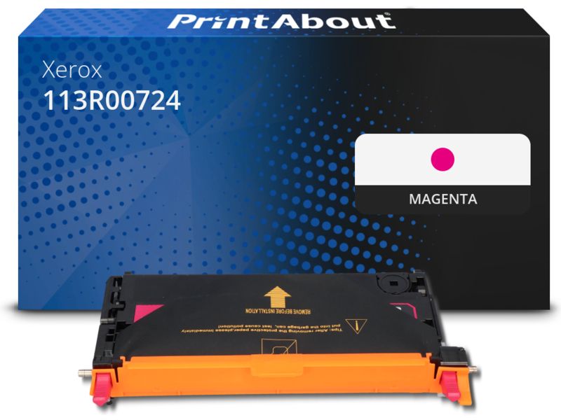 Toner Xerox Compatible 113R00724, Magentă de PrintAbout (Taille : Normale, Couleur : Magentă, Capacité : 7 000 Pages)