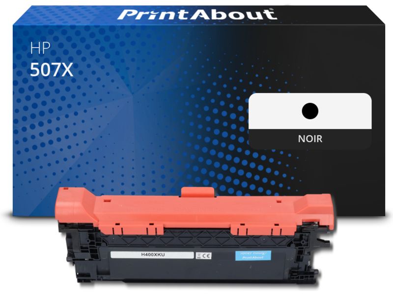 Toner compatible HP 507X (CE400X) - Noir - Grande capacité