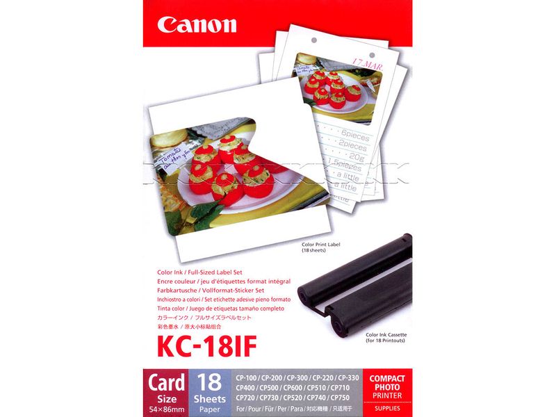 Cartouche d'encre Canon KC-18IF pour photos