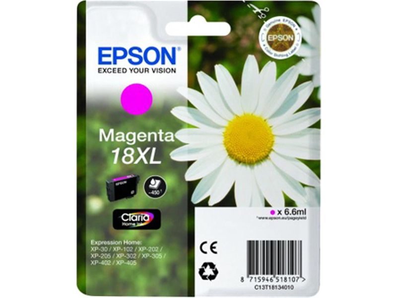 Epson 18XL Magenta Ink Cartridge - High Capacity