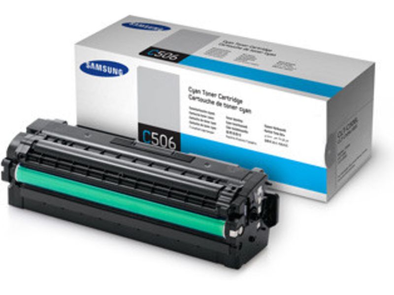 Cartouche toner Samsung CLT-C506L (SU038A) - Cyan - Grande capacité