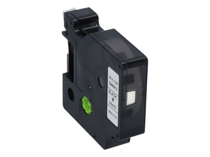 Cintas compatibles con Dymo PrintAbout (S0720680) - 9 mm - Negro sobre blanco