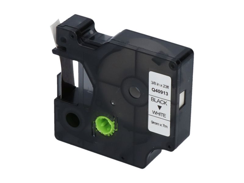 Cintas compatibles con Dymo PrintAbout (S0720680) - 9 mm - Negro sobre blanco