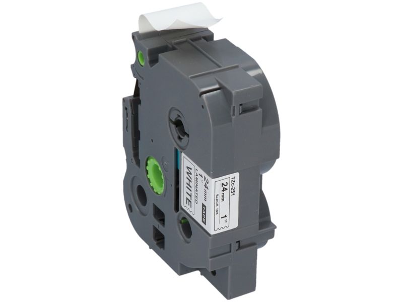 Cintas compatibles para Brother TZe-251 (24 mm x 24 mm) - Negro sobre blanco