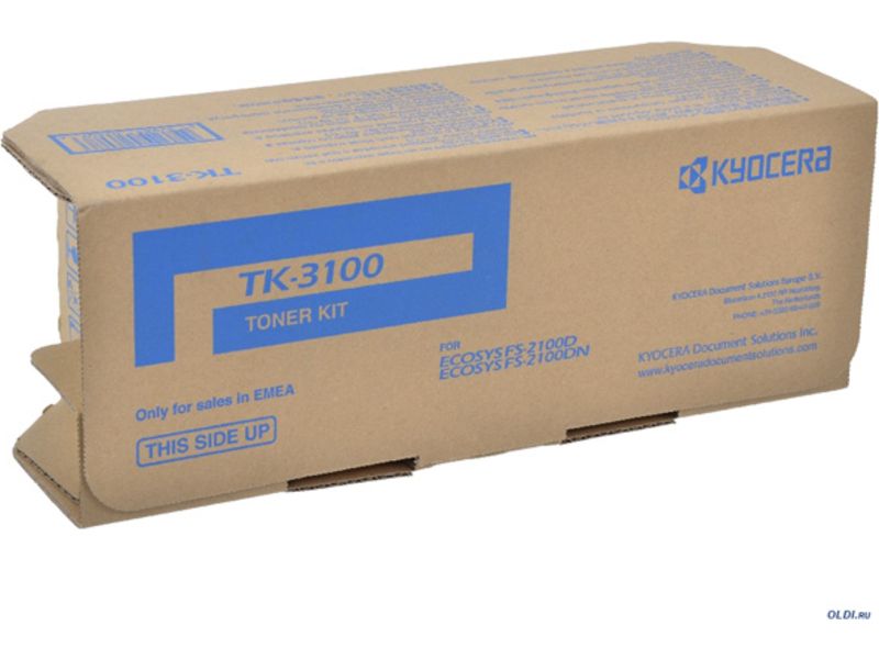 Kyocera TK-3100 Toner - Black - 12,500 Page Yield