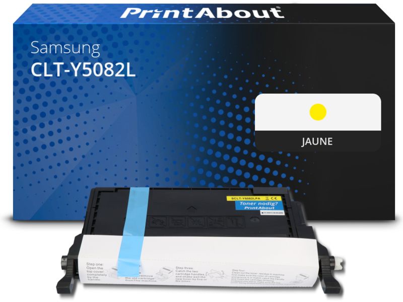 Toner compatible Samsung CLT-Y5082L (SU532A) - Amarillo - Alta capacidad