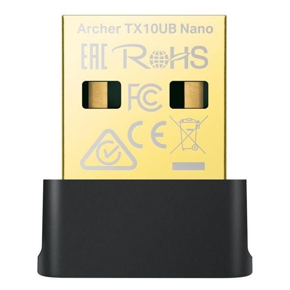TP-Link Archer TX10UB Nano V1 - Network Adapter - USB 2.0 - Wi-Fi 5, Wi-Fi 6, Bluetooth 5.3