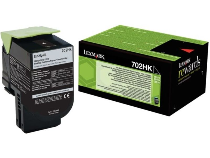 Toner Lexmark Noir - Grande capacité (702HK)