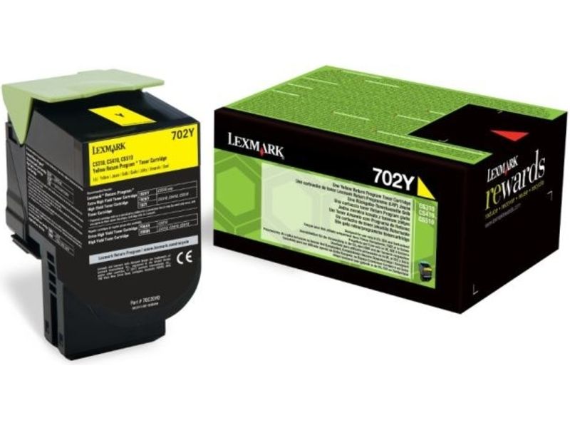 Lexmark 70C20Y0 (702Y) - Toner Jaune