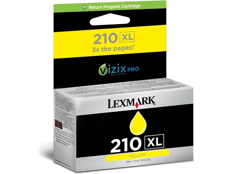 Tinta Lexmark amarilla 210XL - Alta capacidad