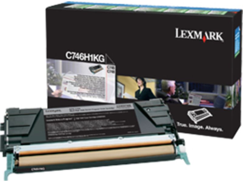 Cartouche toner Lexmark C746H1KG Noir - Grande capacité