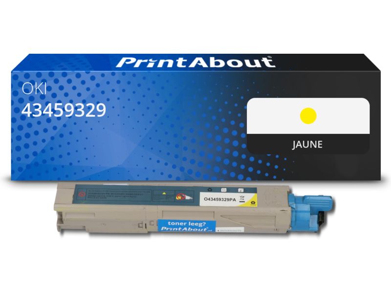 Toner compatible PrintAbout - Jaune (43459329)