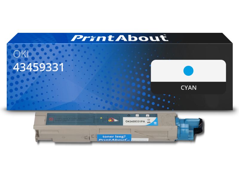 PrintAbout Compatible Toner OKI 43459331 - Cyan