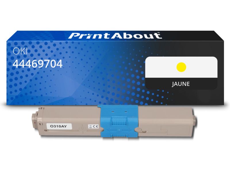 Toner compatible PrintAbout OKI 44469704 - Amarillo