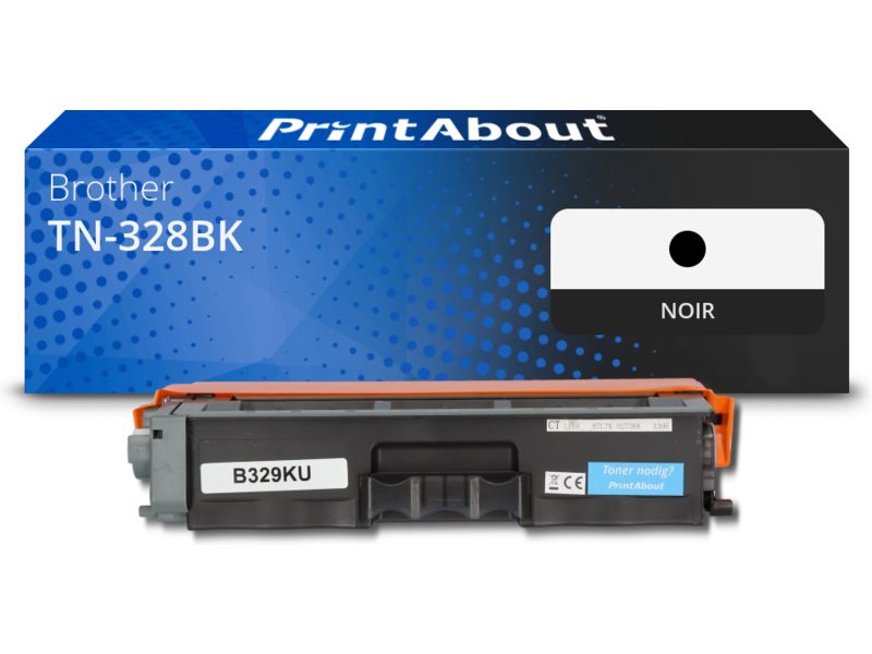 Tonere compatible PrintAbout Brother TN-328BK - Noir - Grande capacité