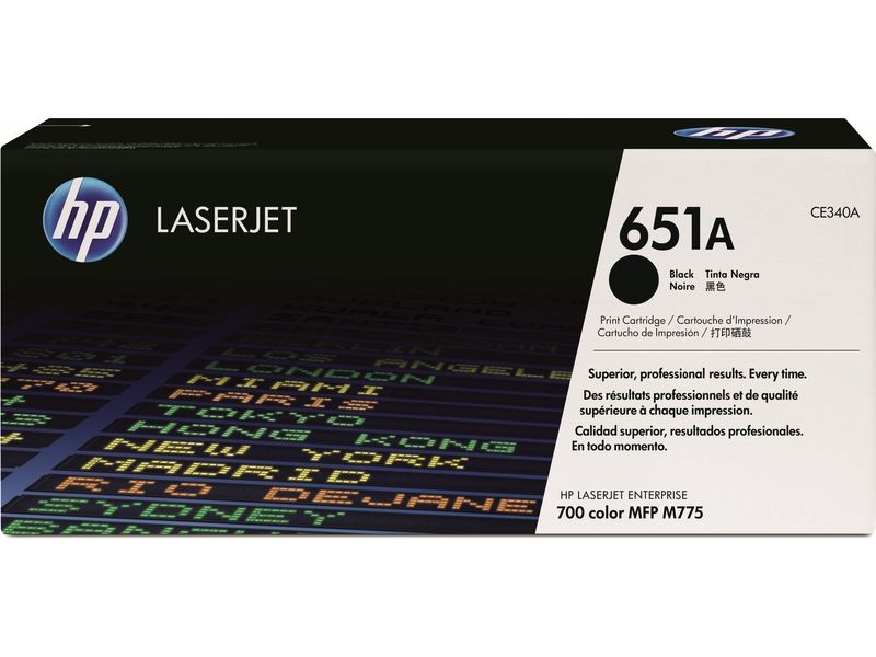 Toner HP 651A (CE340A) - Negro