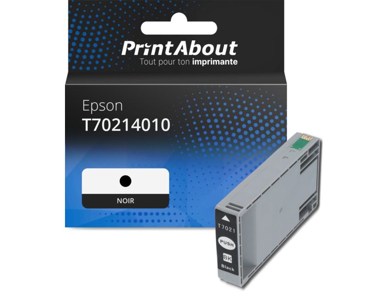 PrintAbout Compatible Epson T70214010 Ink Cartridge - Black