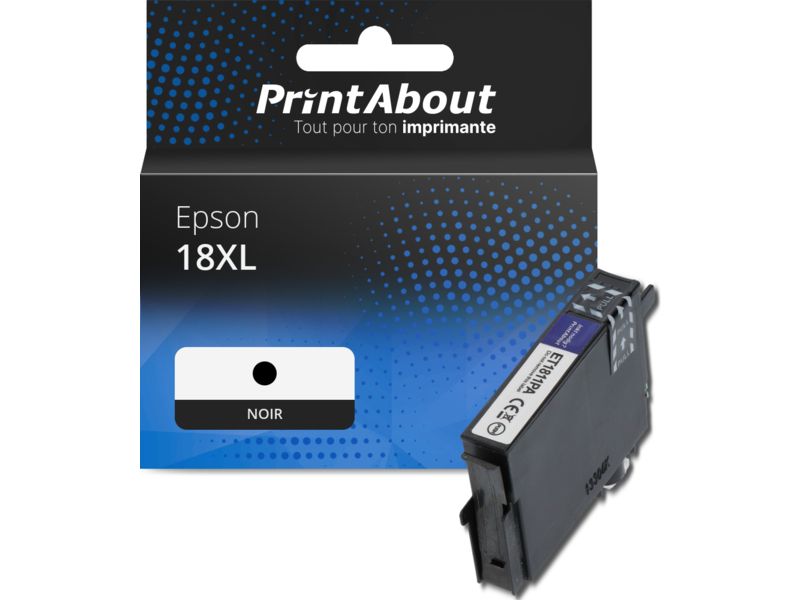 Cartouche compatible Epson 18XL (C13T18114012) - Noir - Grande capacité