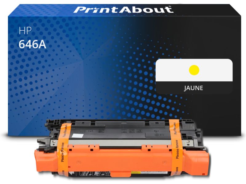 Toner compatible PrintAbout HP 646A (CF032A) Amarillo