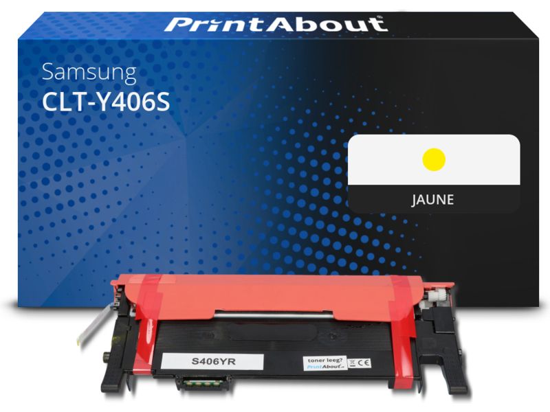 PrintAbout Compatible Samsung CLT-Y406S (SU462A) Yellow Toner
