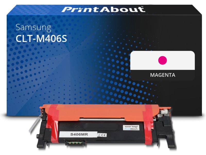 Samsung CLT-M406S (SU252A) Magenta Toner by PrintAbout