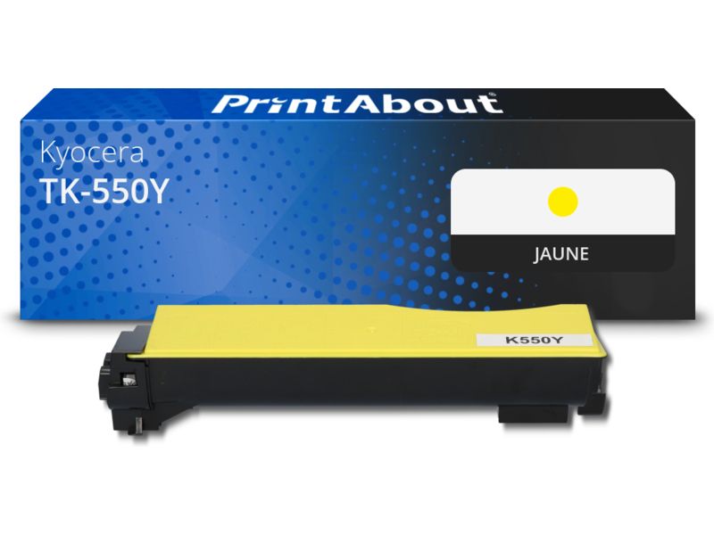 Toner compatible Kyocera TK-550Y - Amarillo