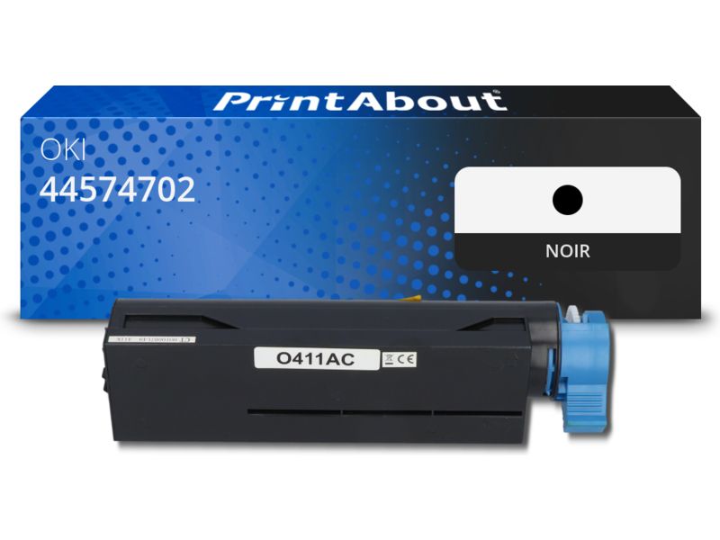 Toner compatible PrintAbout OKI - Noir (44574702)