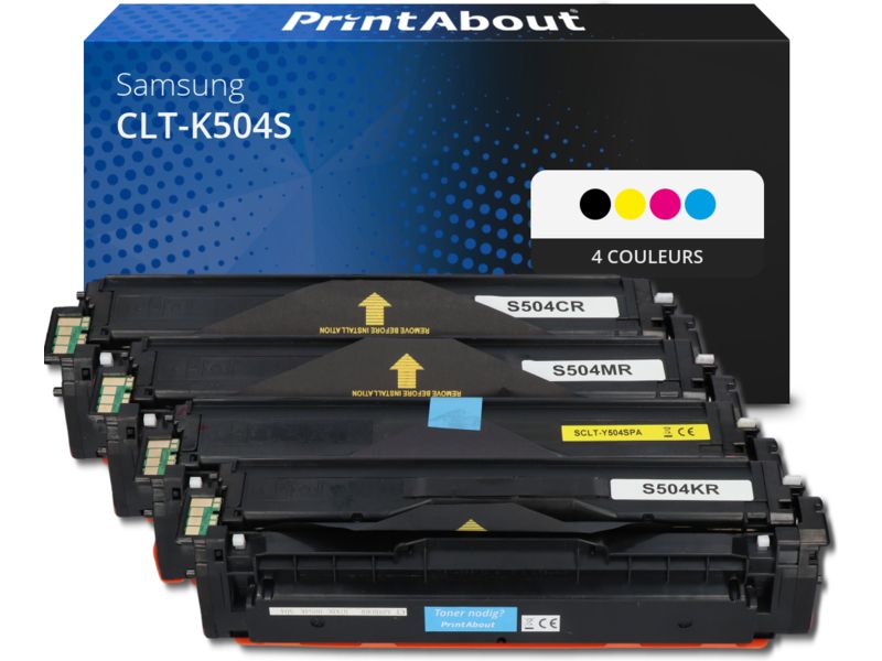 Toner Samsung CLT-K504S (SU158A) Compatible - 4 Couleurs - Multipack par PrintAbout