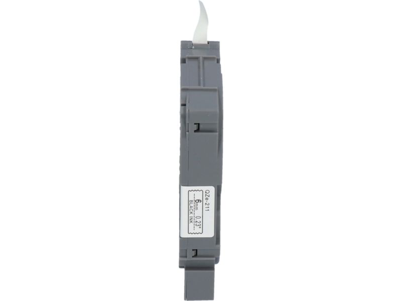 Brother TZe-211 Tape - 6mm - Black on White