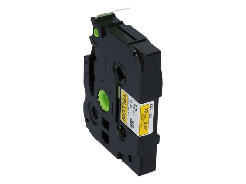 Cintas compatibles para Brother TZe-631 - 12 mm - Negro sobre amarillo