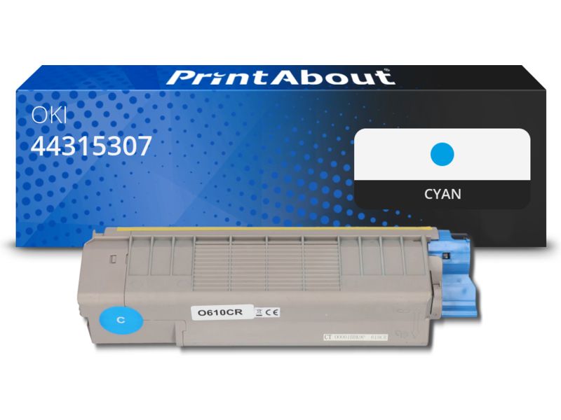 PrintAbout OKI Compatible Toner - Cyan (44315307, 6750 Pages)
