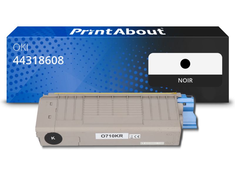 Toner compatible PrintAbout OKI - Negro (44318608)
