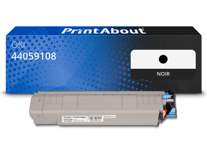 Toner PrintAbout compatible OKI - Noir (44059108)