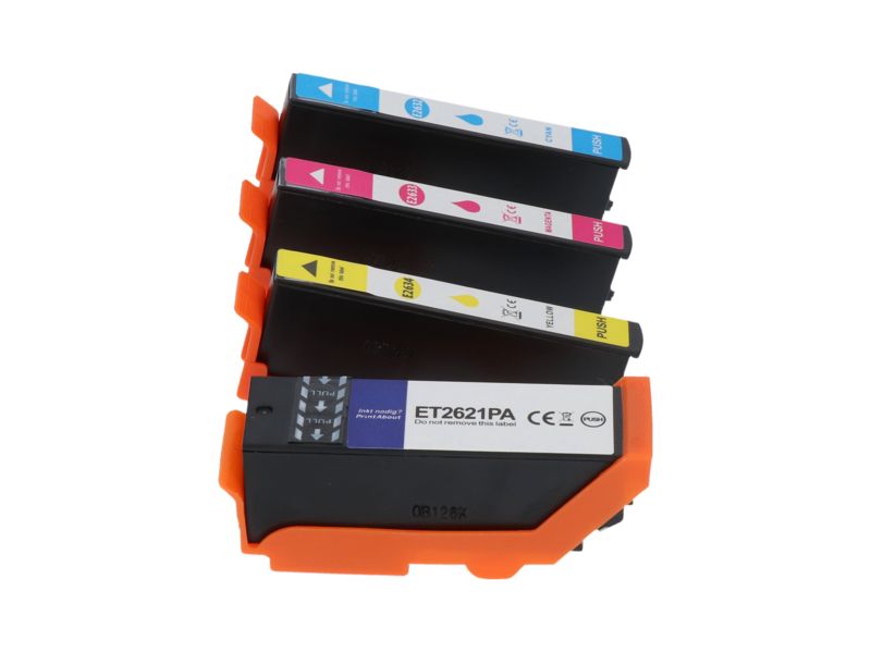 Cartucho compatible Epson 26XL (T2636) - 4 colores - Alta capacidad - Multipack