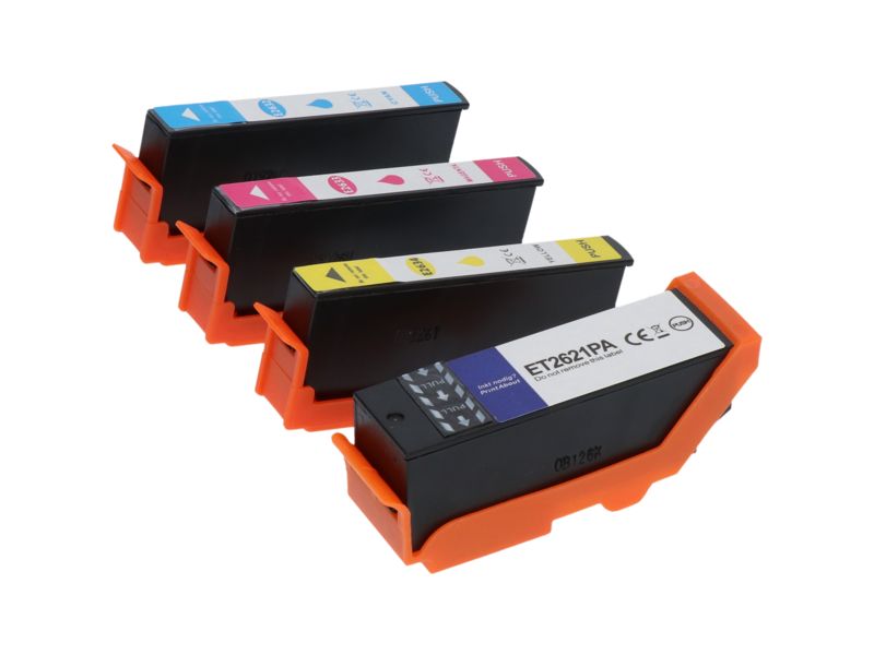 Cartucho compatible Epson 26XL (T2636) - 4 colores - Alta capacidad - Multipack