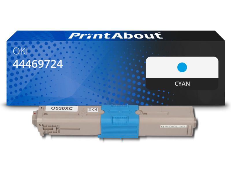 Toner compatible PrintAbout OKI 44469724 - cian - alta capacidad