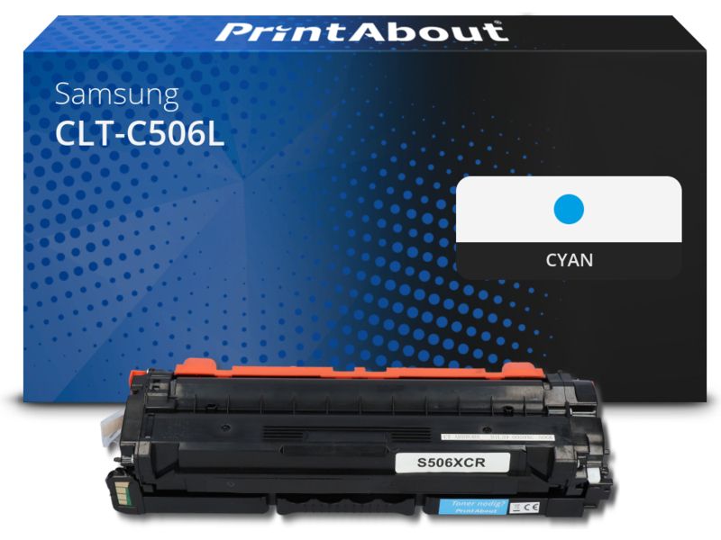 Toner compatible Samsung CLT-C506L (SU038A) - Cian - Alta capacidad