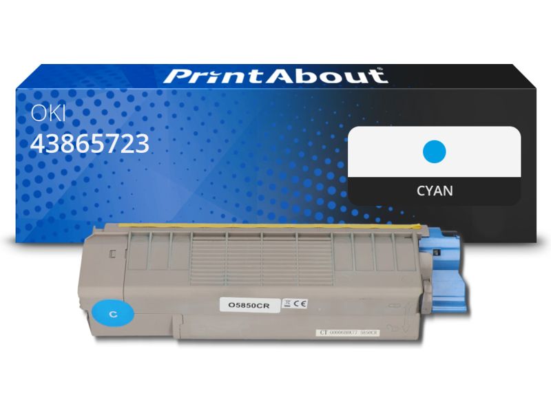 Toner compatible PrintAbout - Cian (43865723, 7000 pages)