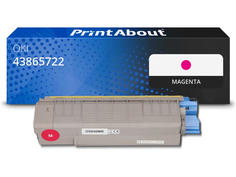 Toner compatible PrintAbout - Magenta OKI (43865722, 7000 pages)