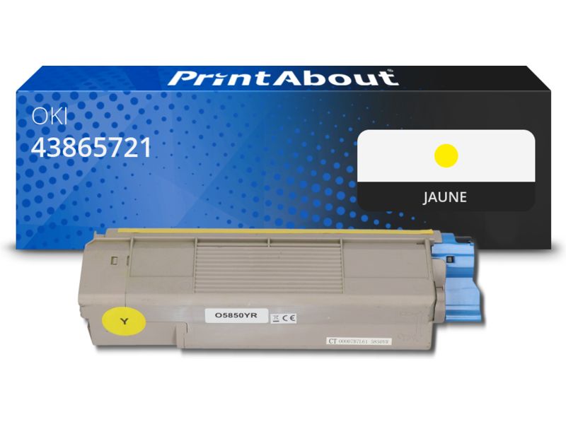 Toner compatible PrintAbout - Amarillo (43865721)