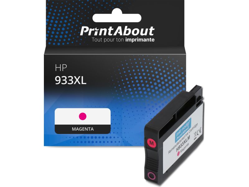 Cartouche compatible PrintAbout HP 933XL (CN055AE) - Magentă - Grande capacité